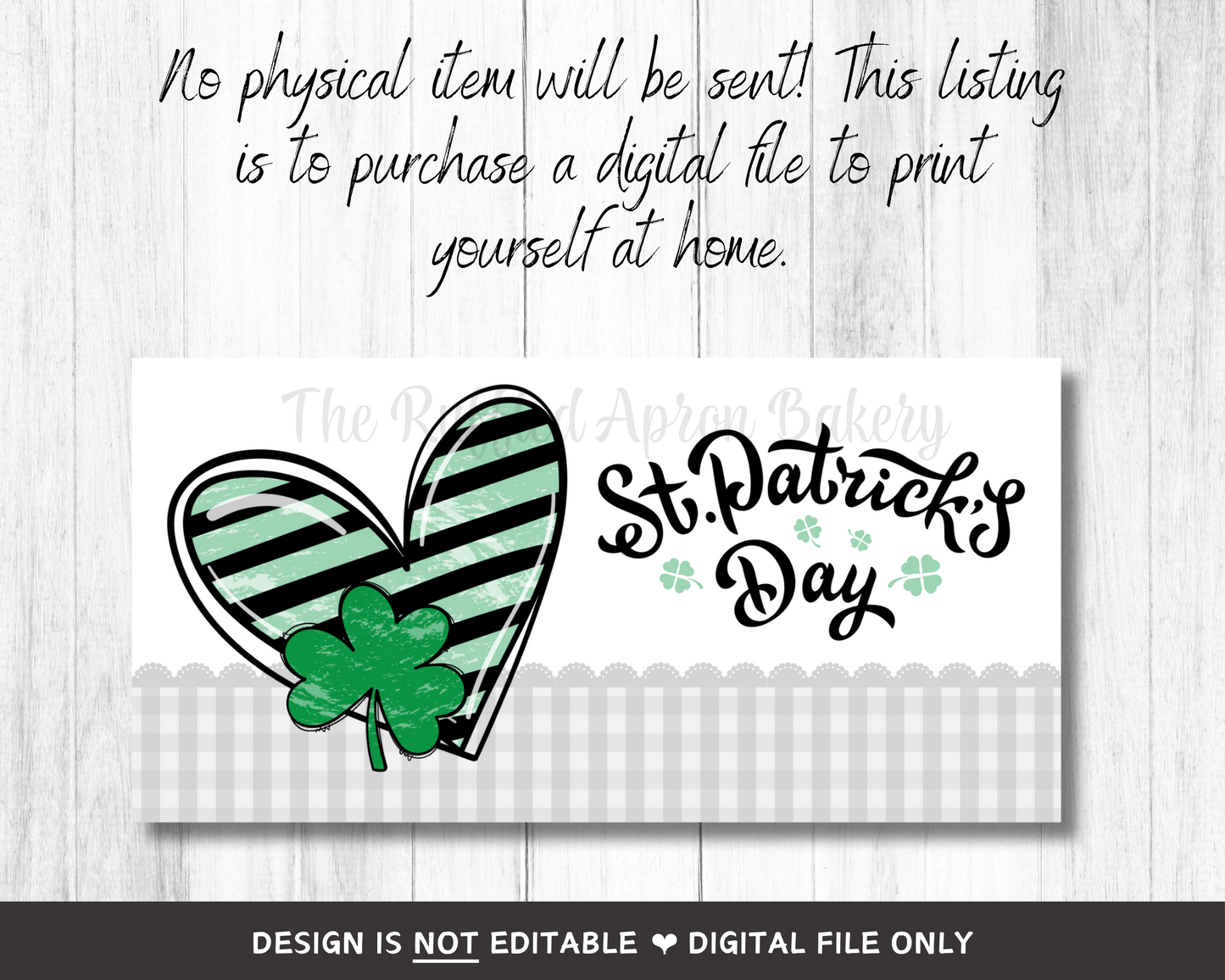 St. Patrick's Day Cookie Bag Topper