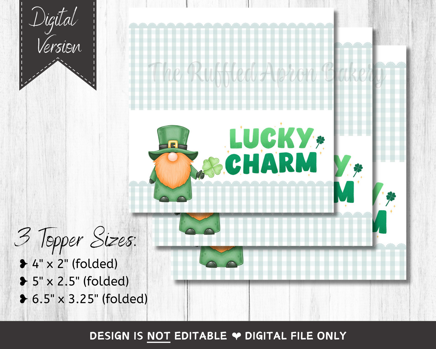 Lucky Charm Cookie Bag Topper