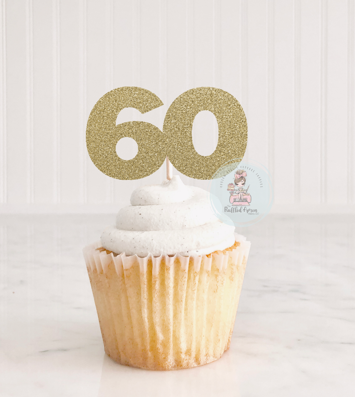 Sixty Cupcake Toppers