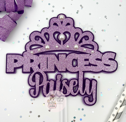 Princess Crown Cake Topper