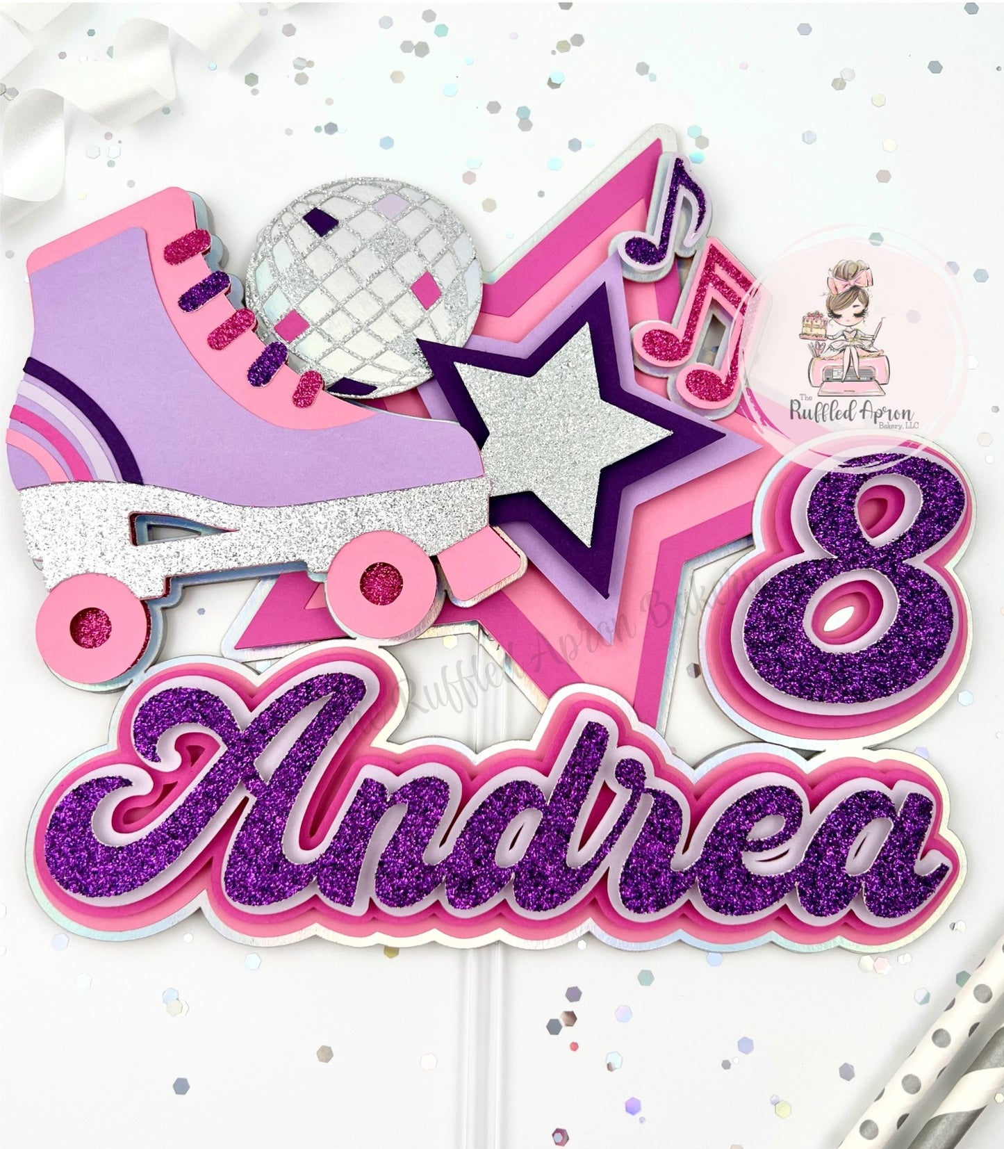 Roller Skating Cake Topper