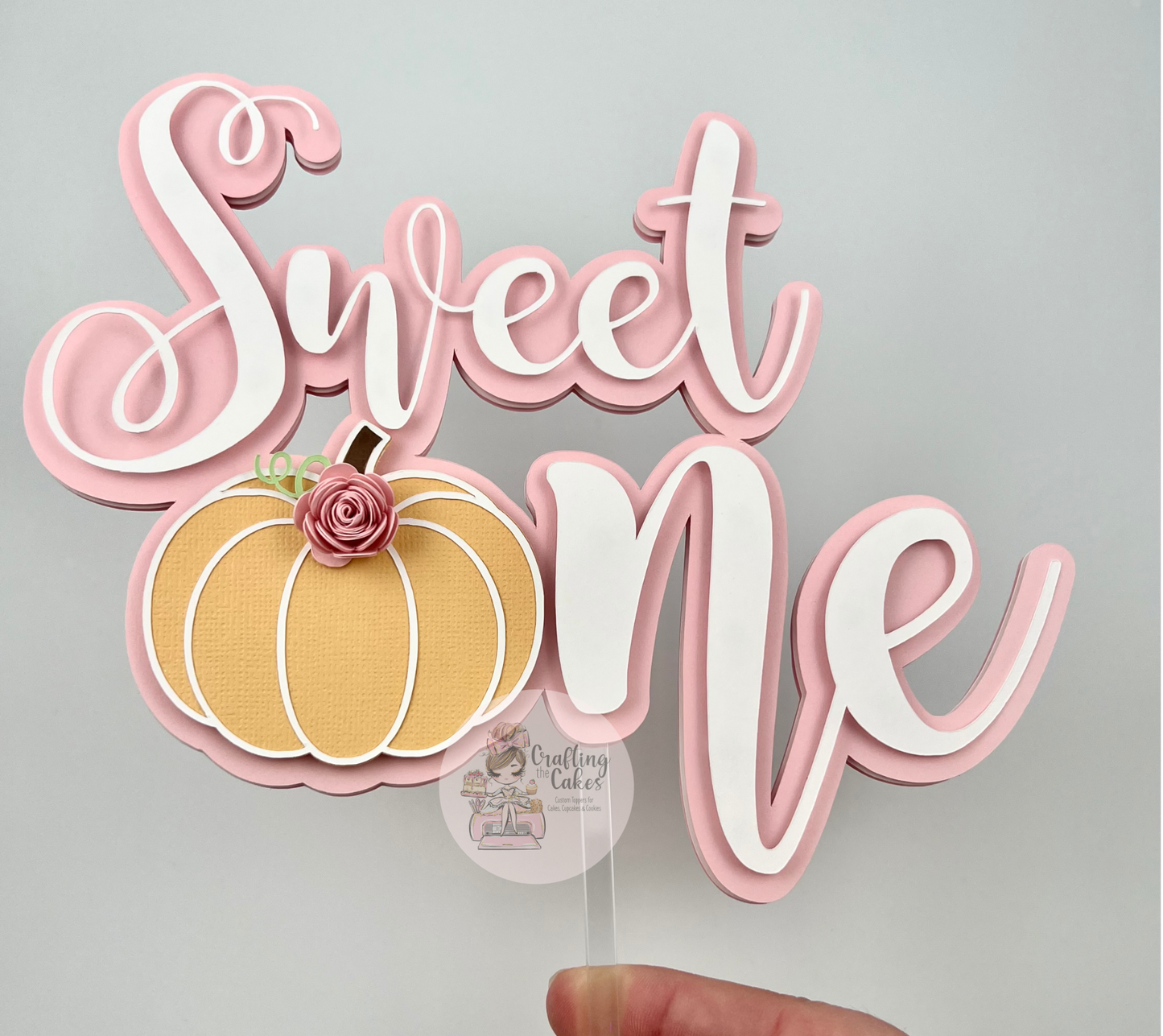 Sweet One Pumpkin Cake Topper