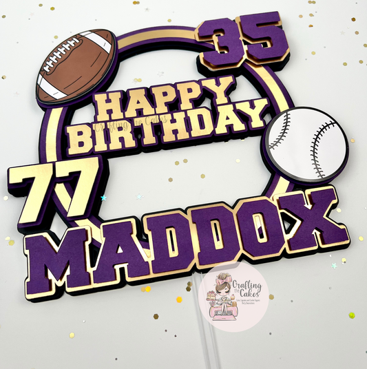 Sports Cake Topper