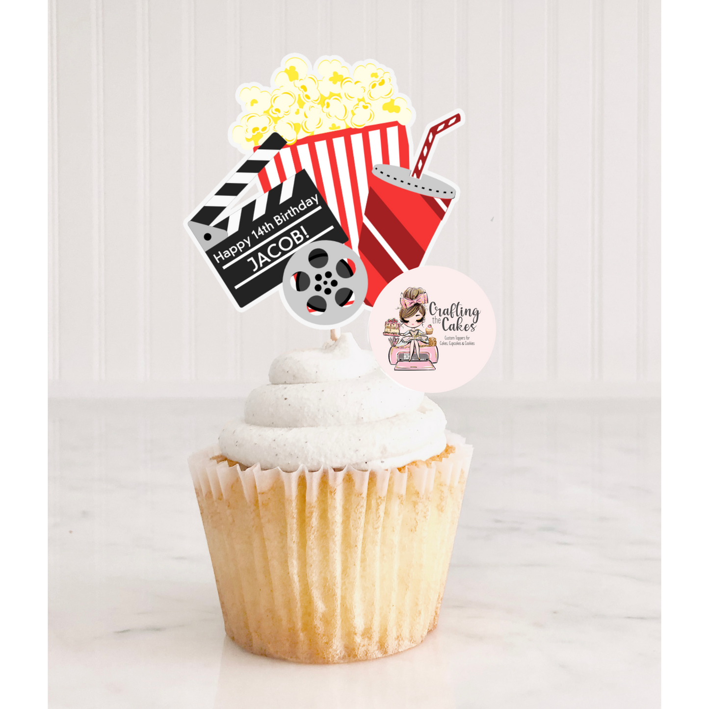 Movie Theater Cupcake Toppers