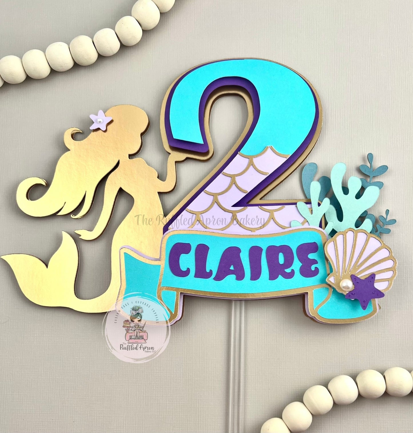 Mermaid Cake Topper