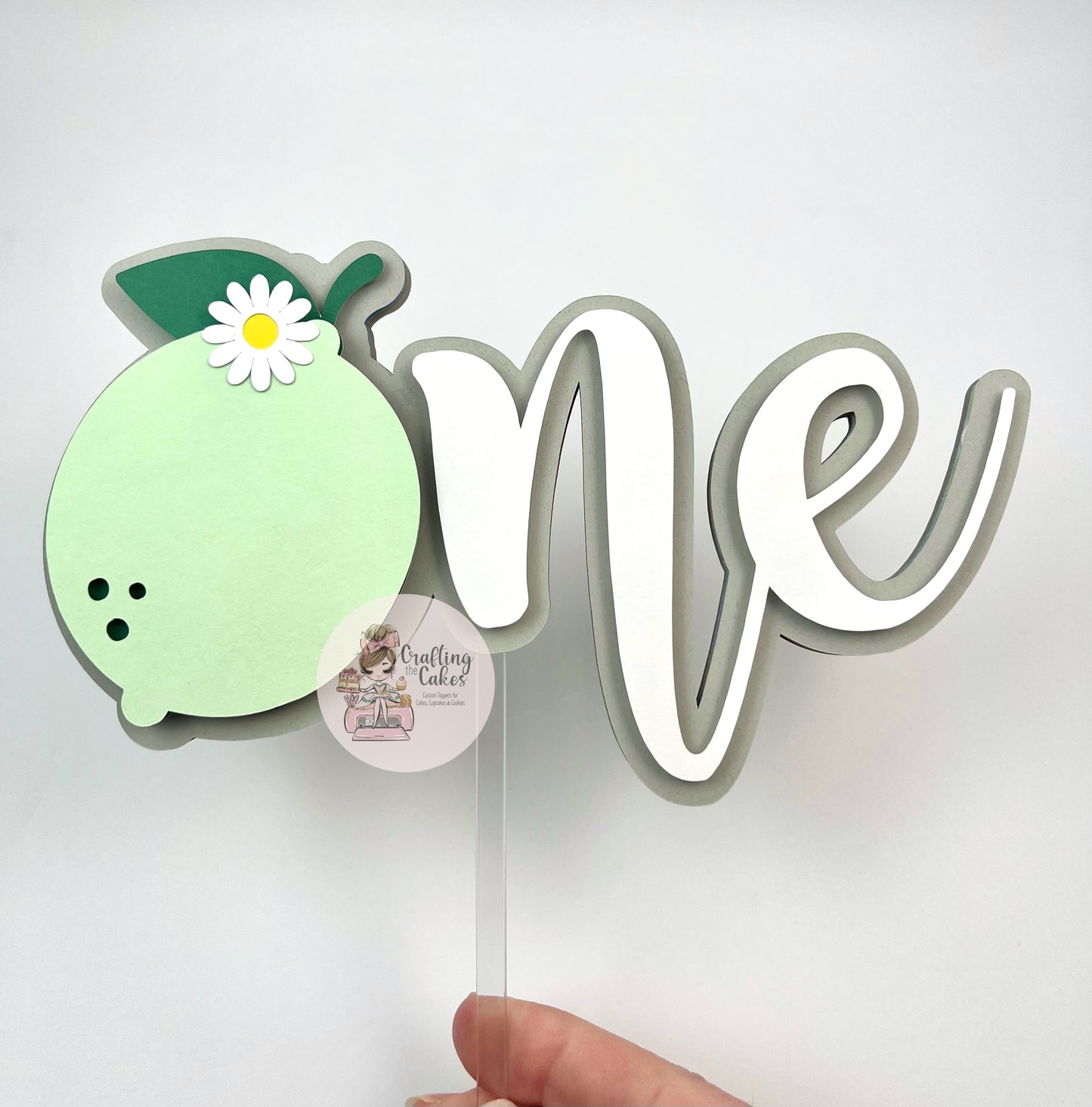 Lime One Cake Topper