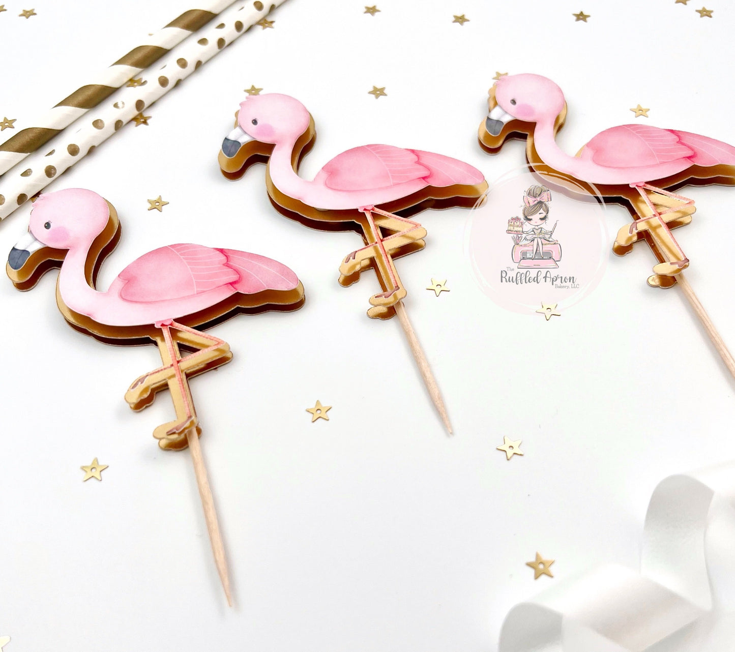 Flamingo Cupcake Toppers