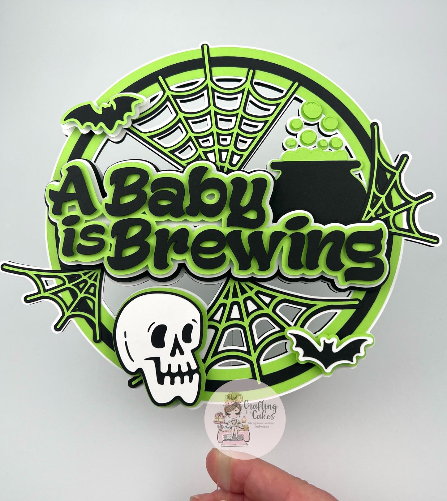 A Baby is Brewing Cake Topper